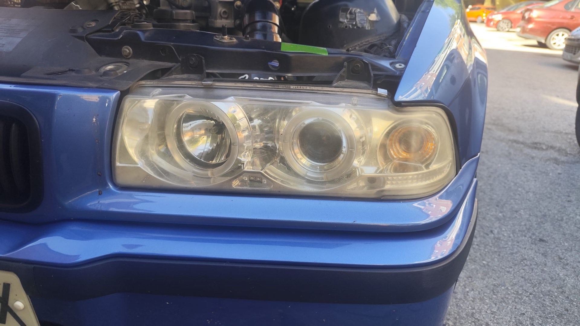 BMW Serie 3 antes del pulido